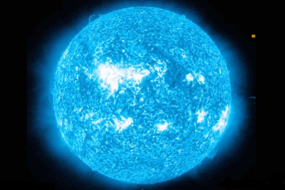 Rigel in relation to our Sun