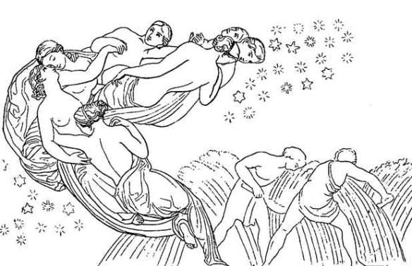 Pleiades - Flaxman illustration fir Work & Days