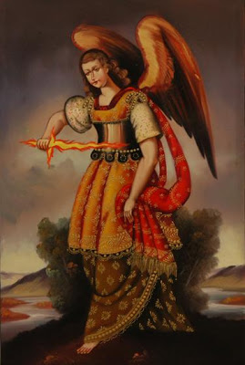 Uriel with Sword of Fire by Walter Huacac Santa Cruz