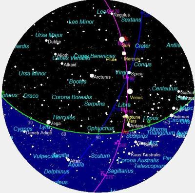 The same chart shown as a sphere.